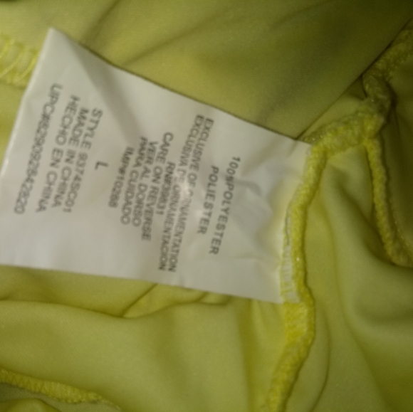 Yellow prom dress size large halter - Picture 4 of 5